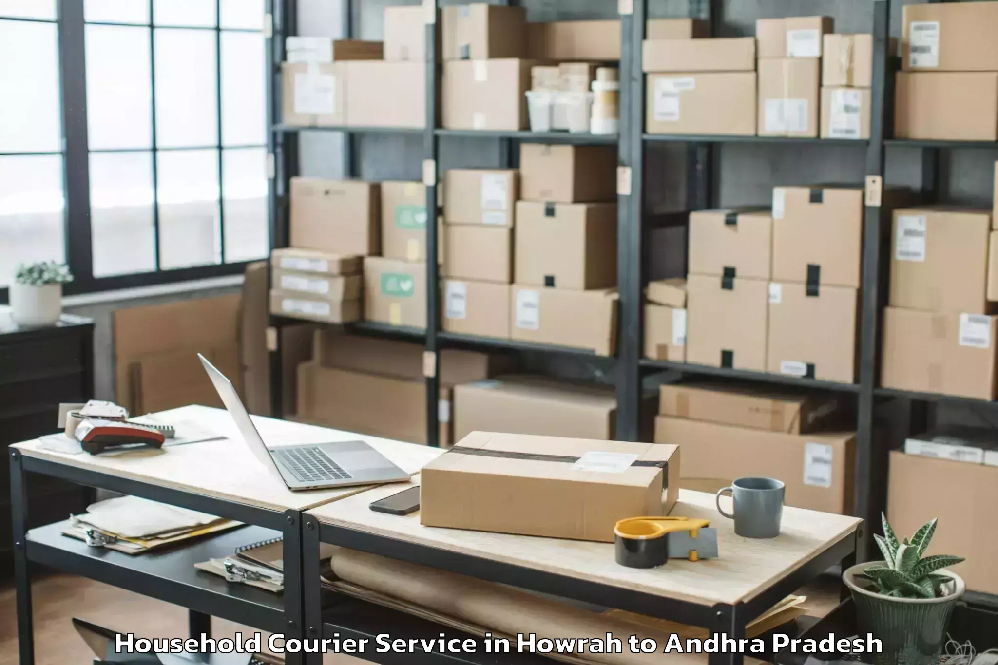 Expert Howrah to Bandi Atmakuru Household Courier